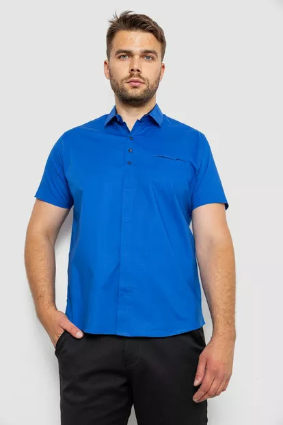 Сорочка чоловіча, колір електрик, 186R7326-1