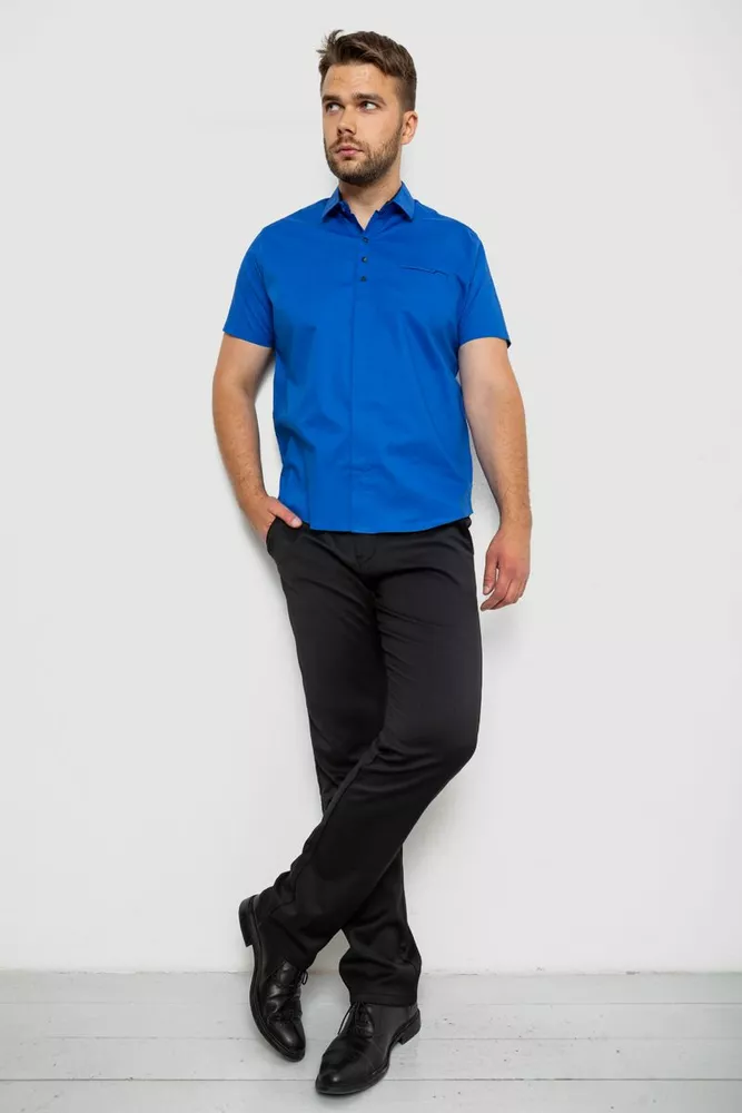 Купити Сорочка чоловіча, колір електрик, 186R7326-1 - Фото №2