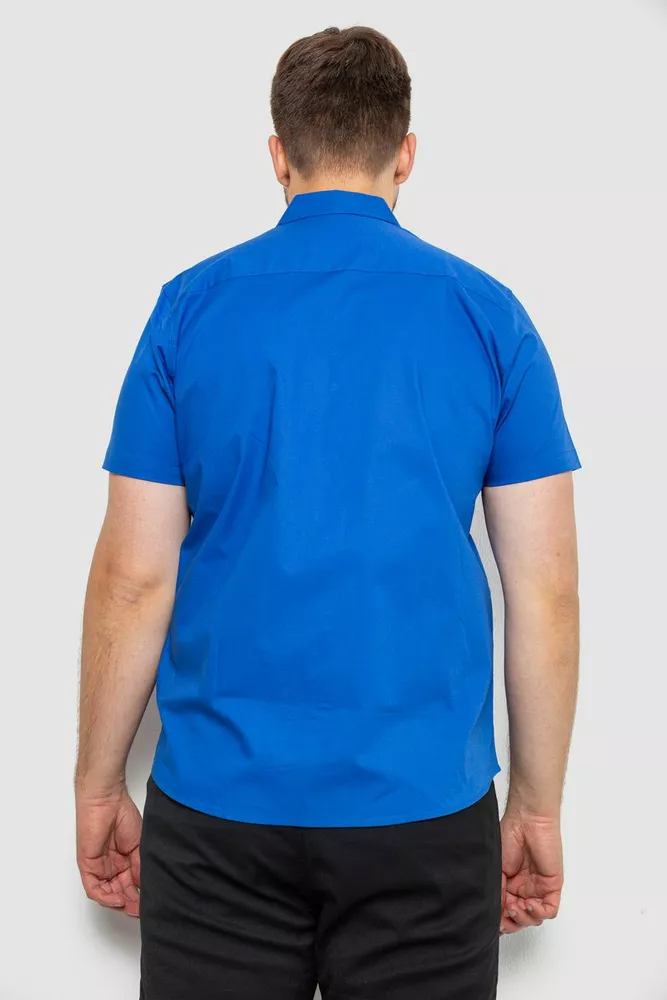 Купити Сорочка чоловіча, колір електрик, 186R7326-1 - Фото №4