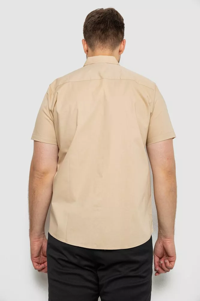 Купити Сорочка чоловіча, колір бежевий, 186R7326-1 - Фото №4