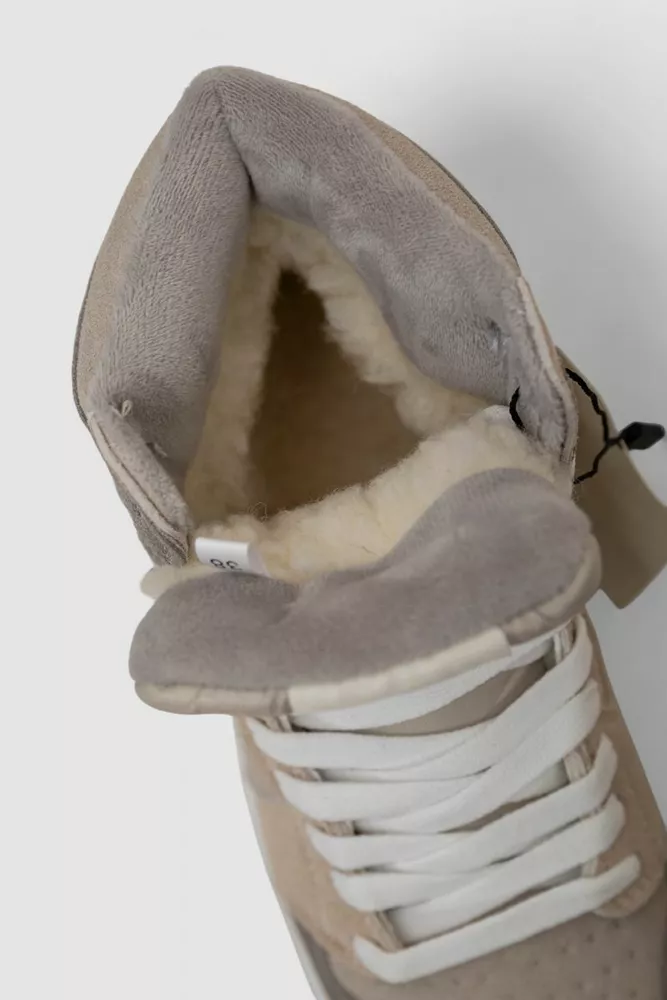 Купить Кроссовки женские зимние на меху, цвет серый, 248RHB470-16 - Фото №6