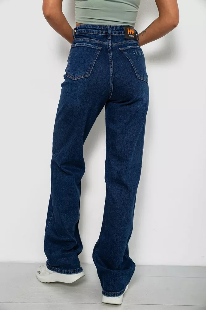 Купить Джинсы женские Long Straight fit, цвет синий, 244R1258-0155 - Фото №4