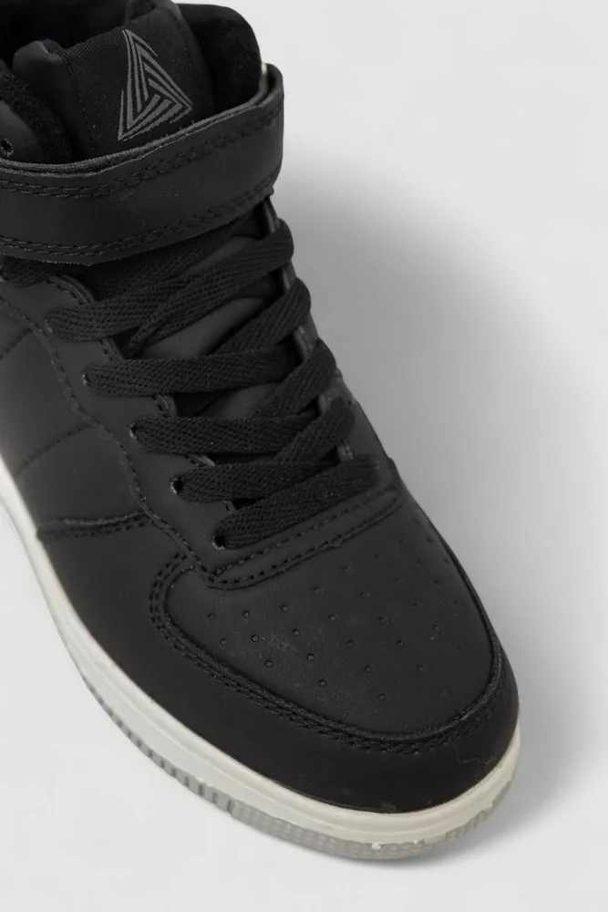 Купити Кросівки жіночі зимові на хутрі, колір чорно-білий, 248RH1040-1 - Фото №2