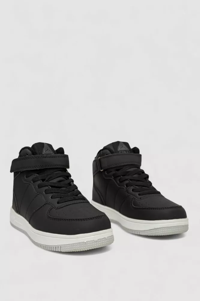 Купити Кросівки жіночі зимові на хутрі, колір чорно-білий, 248RH1040-1 - Фото №3