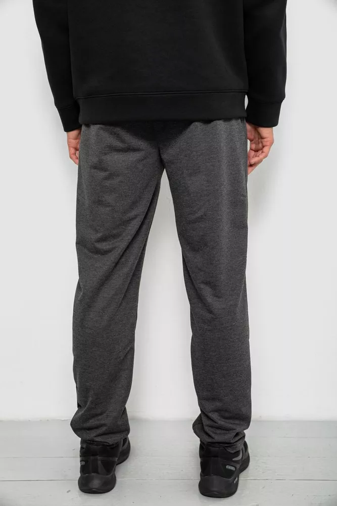 Купить Спортивные штаны мужские однотонные, цвет серый, 244RY-400 оптом - Фото №4