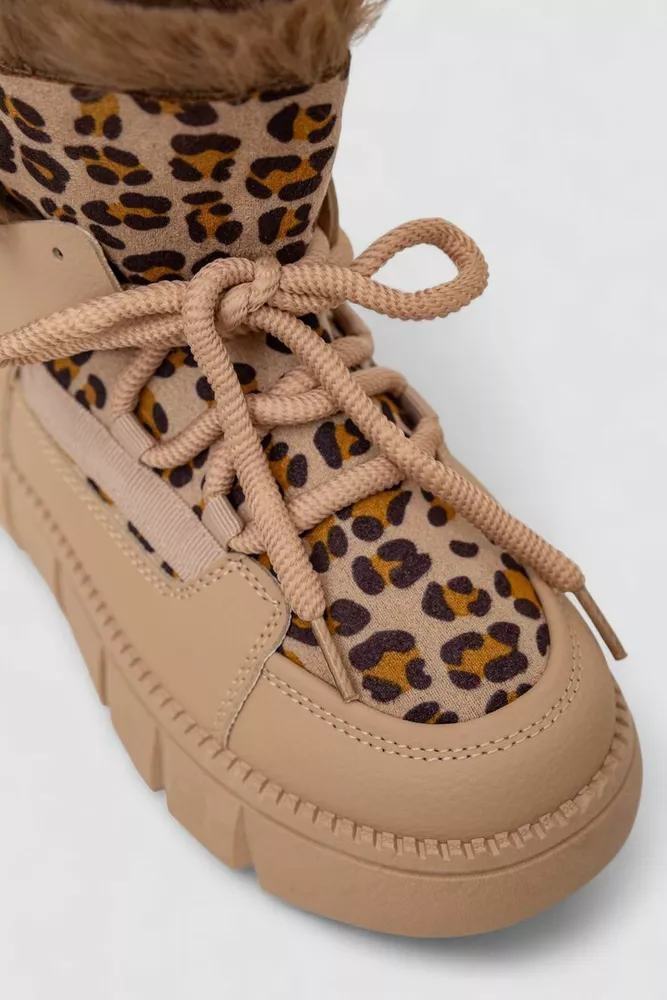 Купити Уггі жіночі на хутрі, колір бежевий, 243RG661 оптом - Фото №2