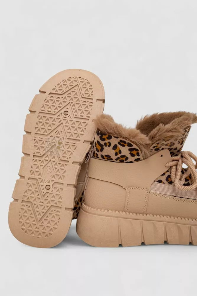 Купити Уггі жіночі на хутрі, колір бежевий, 243RG661 оптом - Фото №5