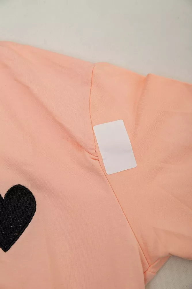 Купити Спортивний костюм жіночий двонитка  -уцінка, колір персиковий, 214R1419-004-U-11 - Фото №7