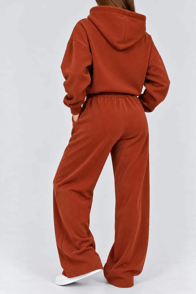 Купить Костюм женский трикотажный, цвет терракотовый, 244R9136 - Фото №3