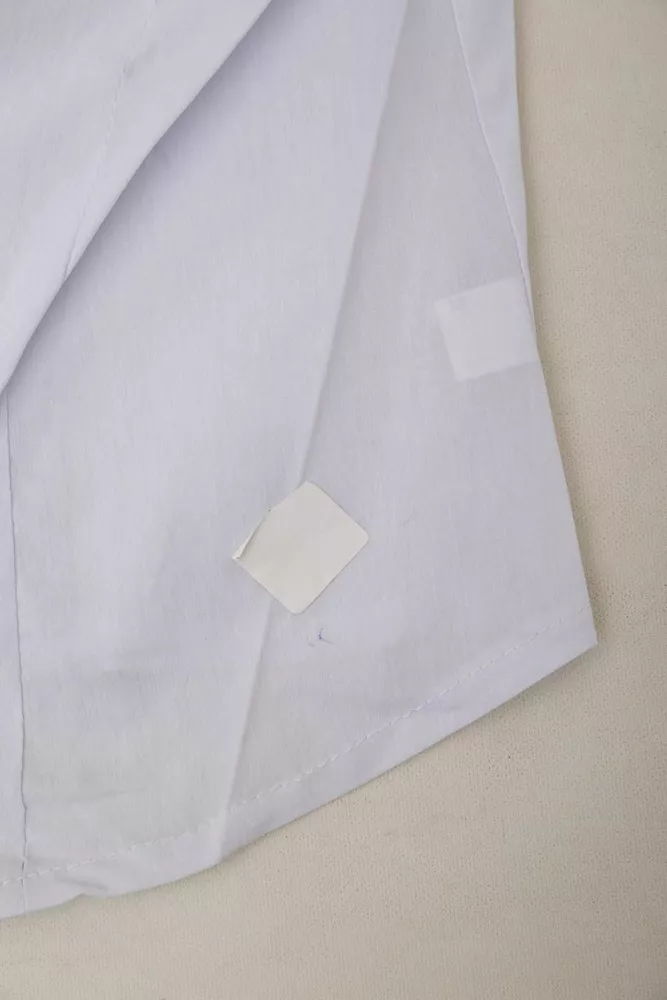 Купити Сорочка жіноча однотонна  -уцінка, колір білий, 230R068-1-U-281 оптом - Фото №7