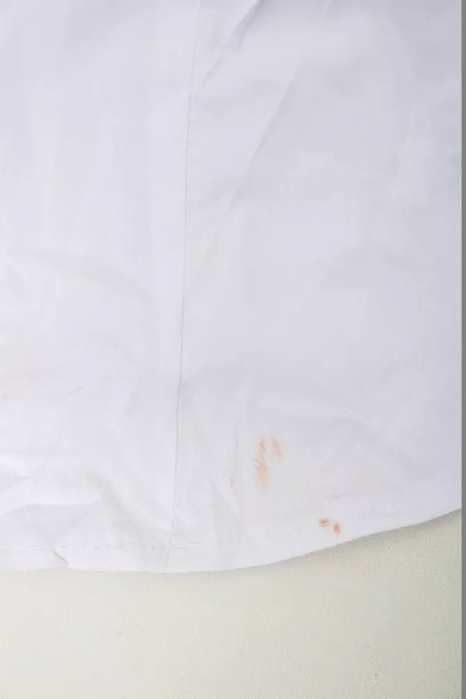 Купити Сорочка жіноча однотонна  -уцінка, колір білий, 230R068-1-U-286 - Фото №7