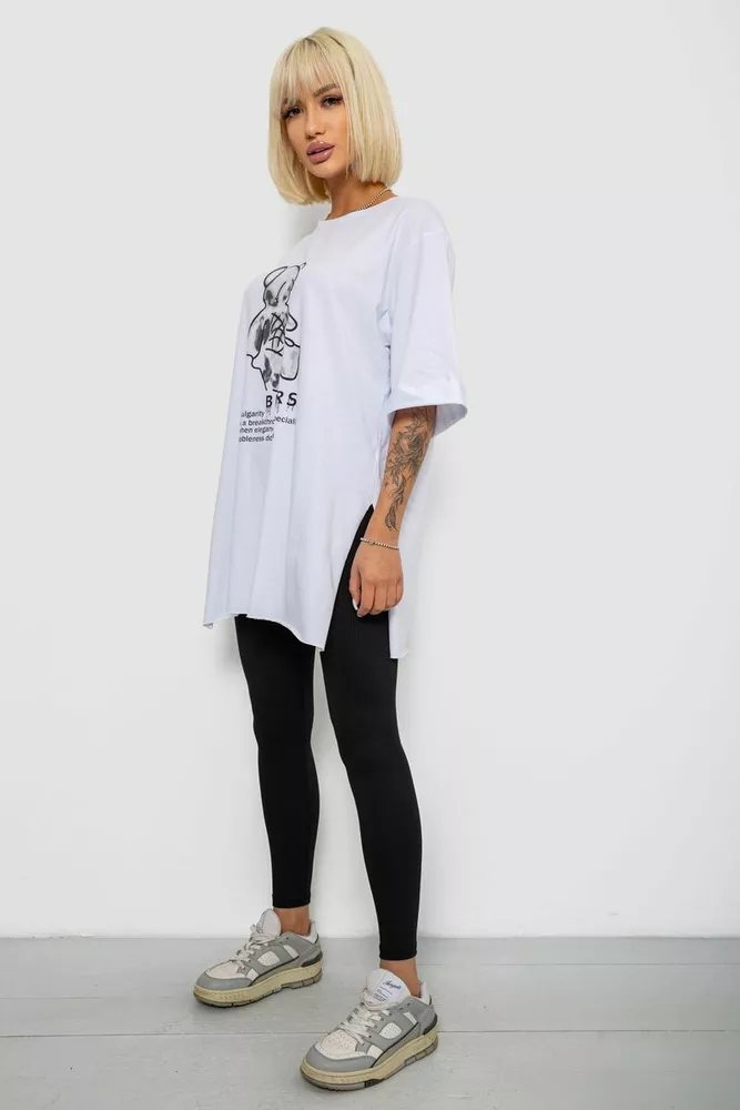 Купить Футболка женская с принтом, цвет белый, 244R2018 - Фото №2