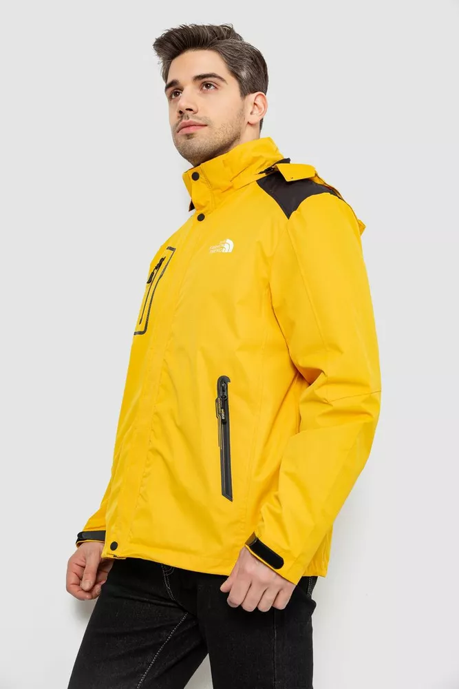 Купить Куртка мужская демисезонная с капюшоном, цвет желтый, 244RL-2515AL - Фото №3