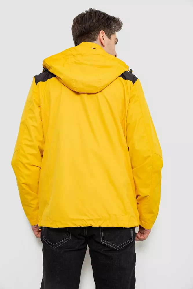 Купить Куртка мужская демисезонная с капюшоном, цвет желтый, 244RL-2515AL - Фото №4