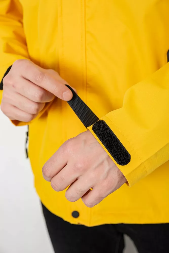 Купить Куртка мужская демисезонная с капюшоном, цвет желтый, 244RL-2515AL - Фото №6