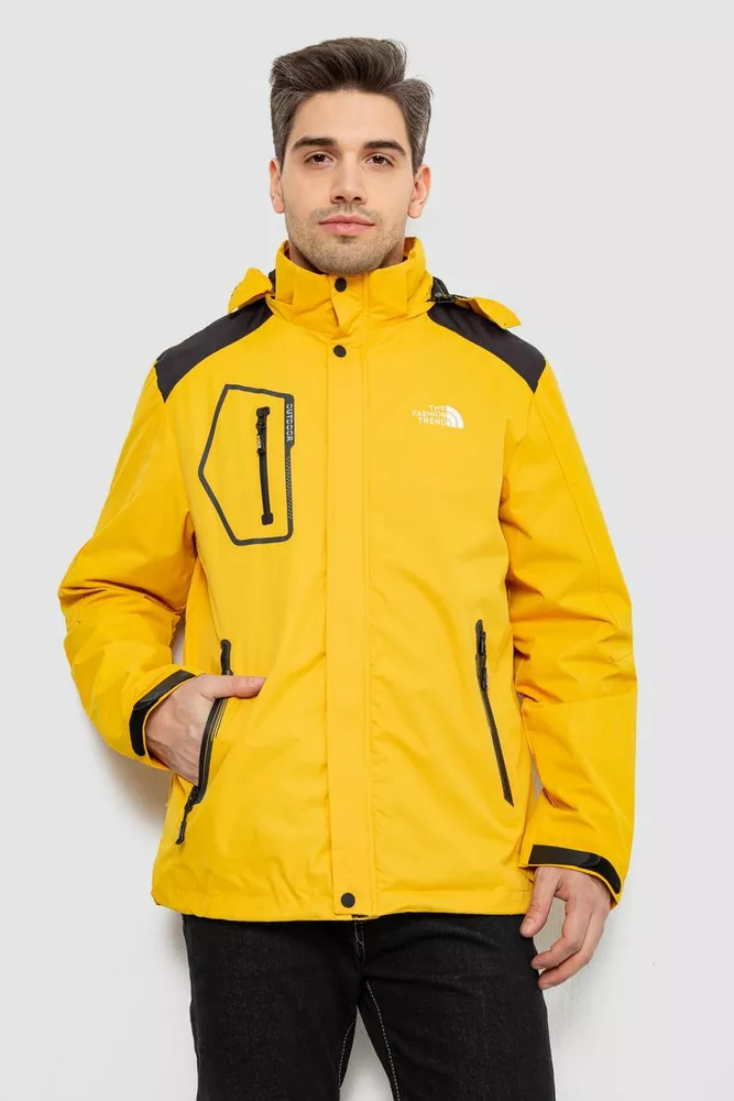 Купить Куртка мужская демисезонная с капюшоном, цвет желтый, 244RL-2515AL - Фото №1