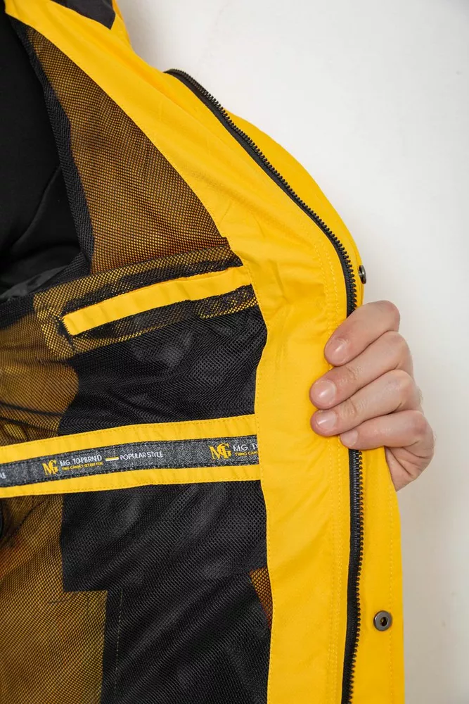 Купить Куртка мужская демисезонная с капюшоном, цвет желтый, 244RL-2515AL - Фото №8