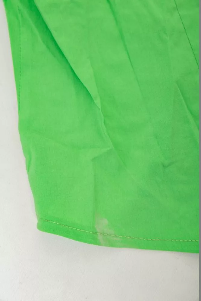 Купити Сорочка жіноча однотонна  -уцінка, колір зелений, 230R068-11-U-95 - Фото №6