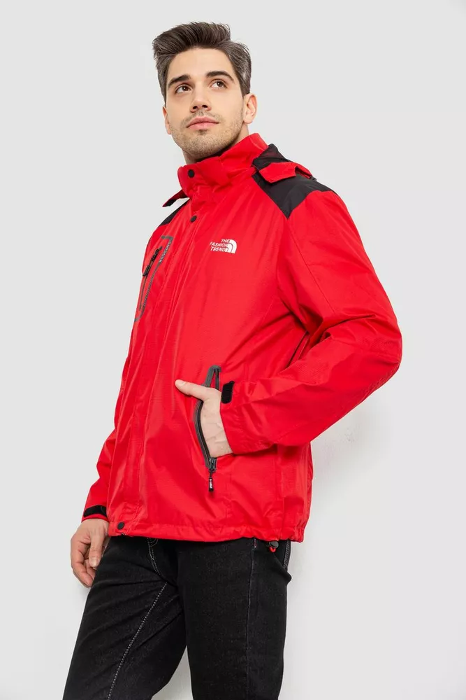 Купить Куртка мужская демисезонная с капюшоном, цвет красный, 244RL-2515AL - Фото №3