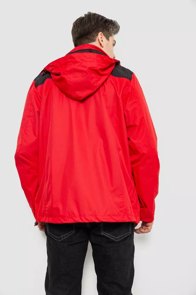 Купить Куртка мужская демисезонная с капюшоном, цвет красный, 244RL-2515AL - Фото №5