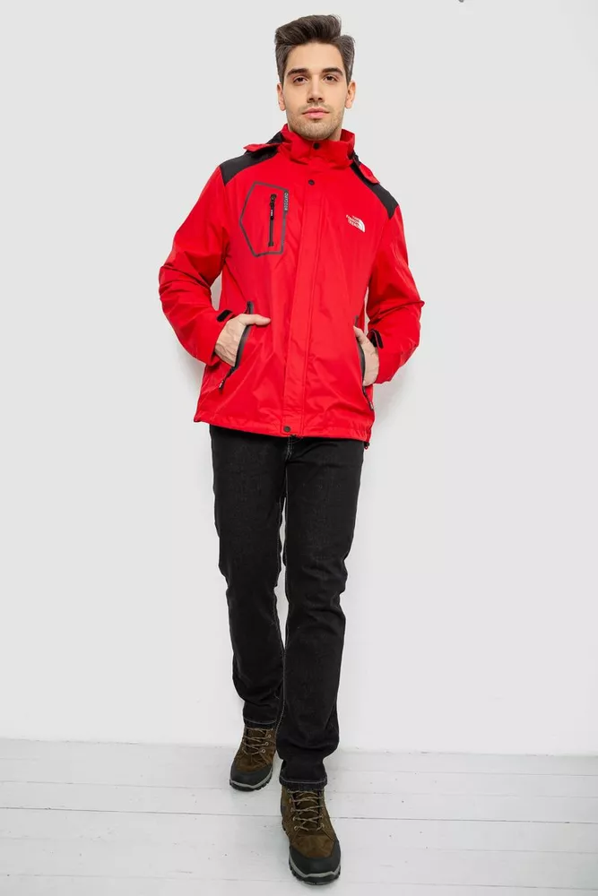 Купить Куртка мужская демисезонная с капюшоном, цвет красный, 244RL-2515AL - Фото №2