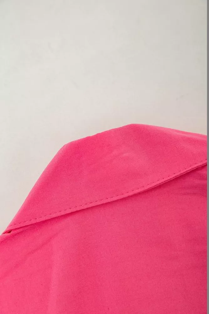 Купити Сорочка жіноча однотонна  -уцінка, колір рожевий, 230R068-11-U-96 оптом - Фото №6