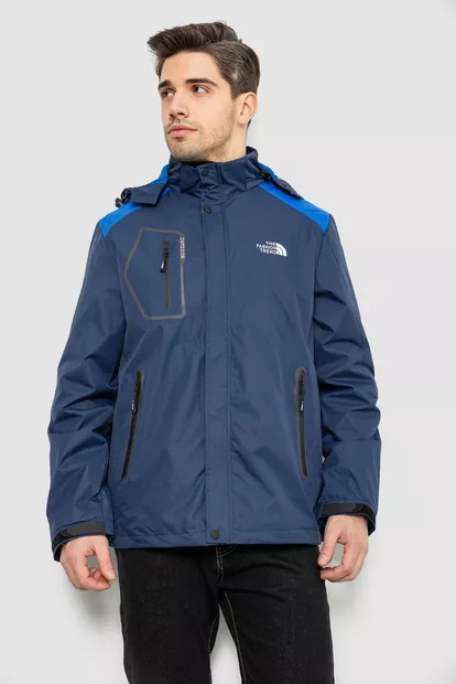 Куртка чоловіча демісезонна з капюшоном, колір синій, 244RL-2515AL