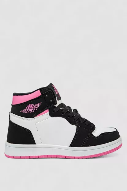 Кроссовки женские зимние на меху, цвет бело-розовый, 248RHB470-9