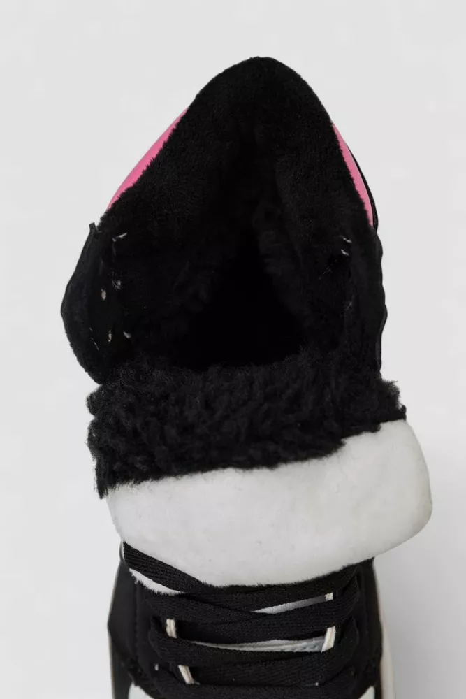 Купити Кросівки жіночі зимові на хутрі, колір біло-рожевий, 248RHB470-9 - Фото №6
