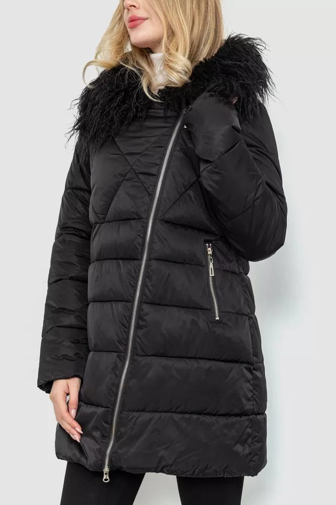 Купити Куртка жіноча, колір чорний, 235R5069 оптом - Фото №3