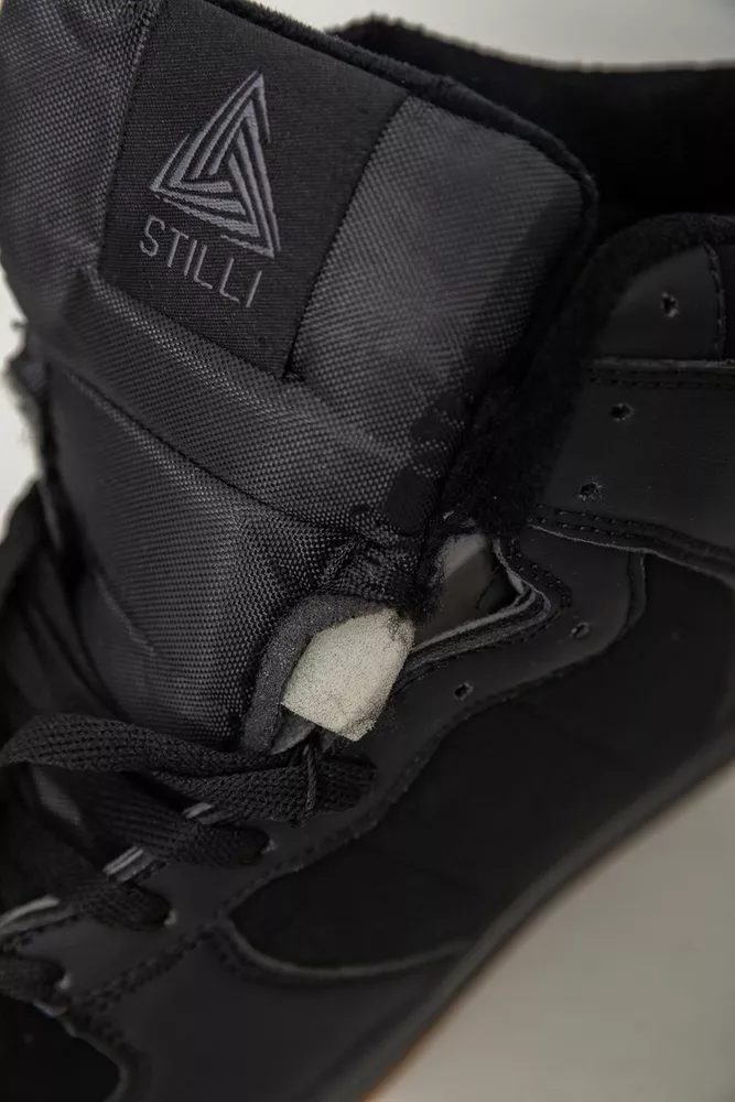 Купить Кроссовки мужские зимние на меху  -уценка, цвет черный, 248RH1050-4-U - Фото №8