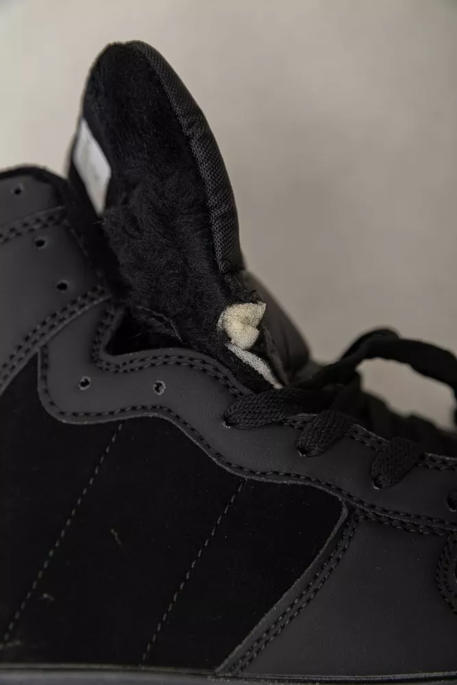 Купить Кроссовки мужские зимние на меху  -уценка, цвет черный, 248RH1050-4-U - Фото №9