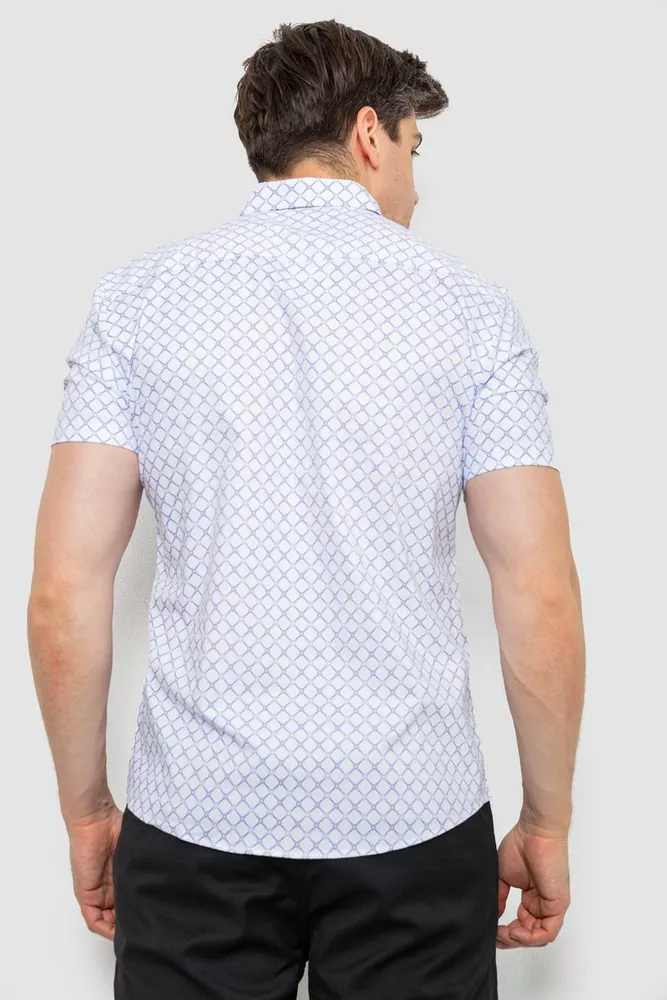 Купити Сорочка чоловіча з принтом  -уцінка, колір білий, 214R7330-U-2 - Фото №4