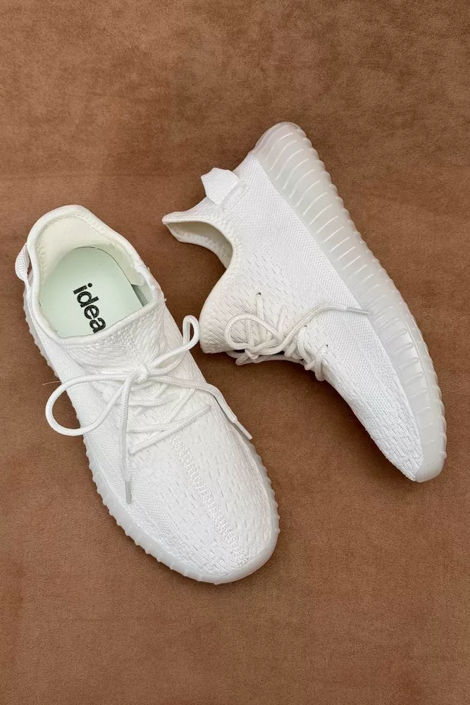 Купити Кросівки чоловічі текстиль, колір білий, 243R350-1 оптом - Фото №1