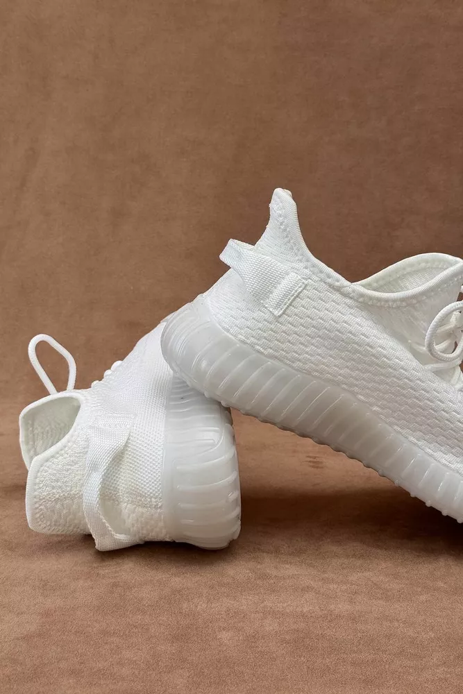 Купити Кросівки чоловічі текстиль, колір білий, 243R350-1 оптом - Фото №4