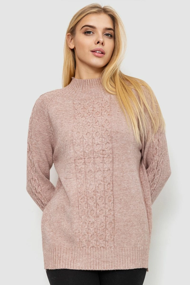 Купити Светр жіночий, колір бежевий, 221R20PCS7 - Фото №2