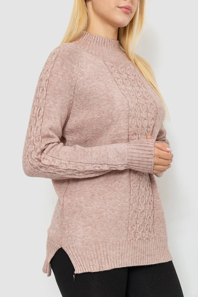 Купити Светр жіночий, колір бежевий, 221R20PCS7 - Фото №4