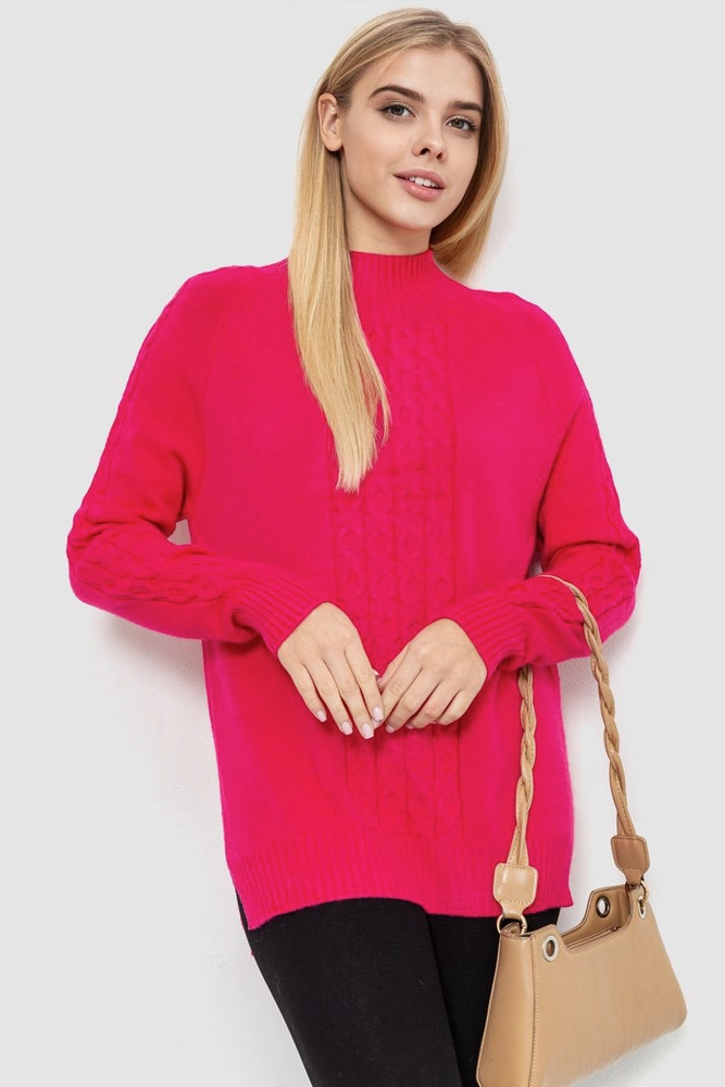 Купить Свитер женский, цвет малиновый, 221R20PCS7 оптом - Фото №1