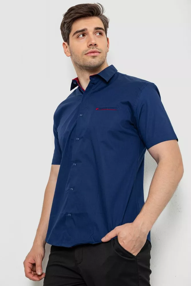 Купить Рубашка мужская  -уценка, цвет синий, 214R7325-U-1 - Фото №3