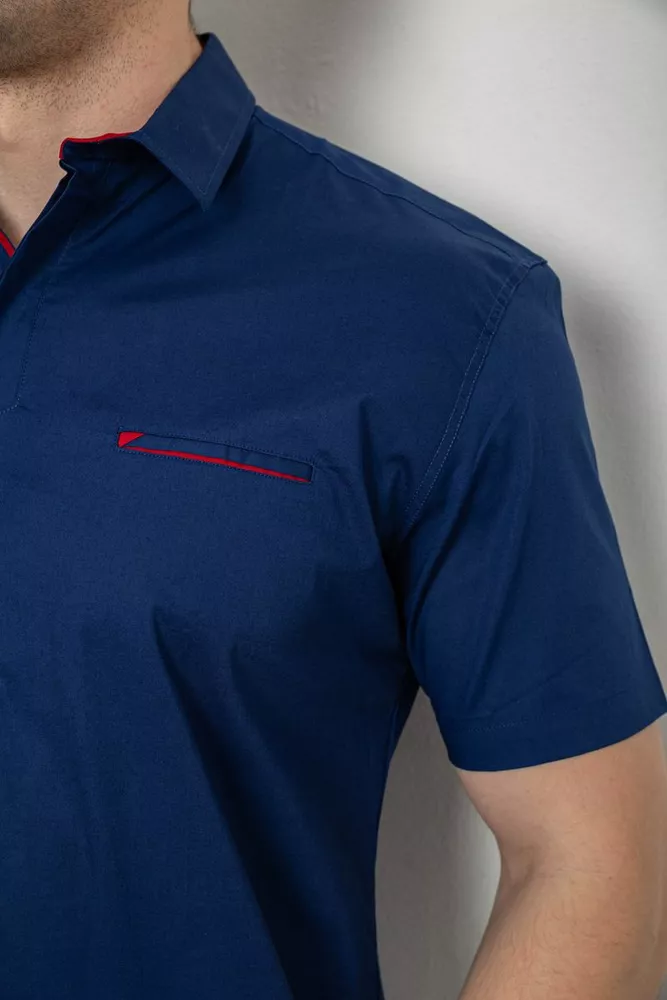 Купити Сорочка чоловіча  -уцінка, колір синій, 214R7325-U-2 оптом - Фото №5