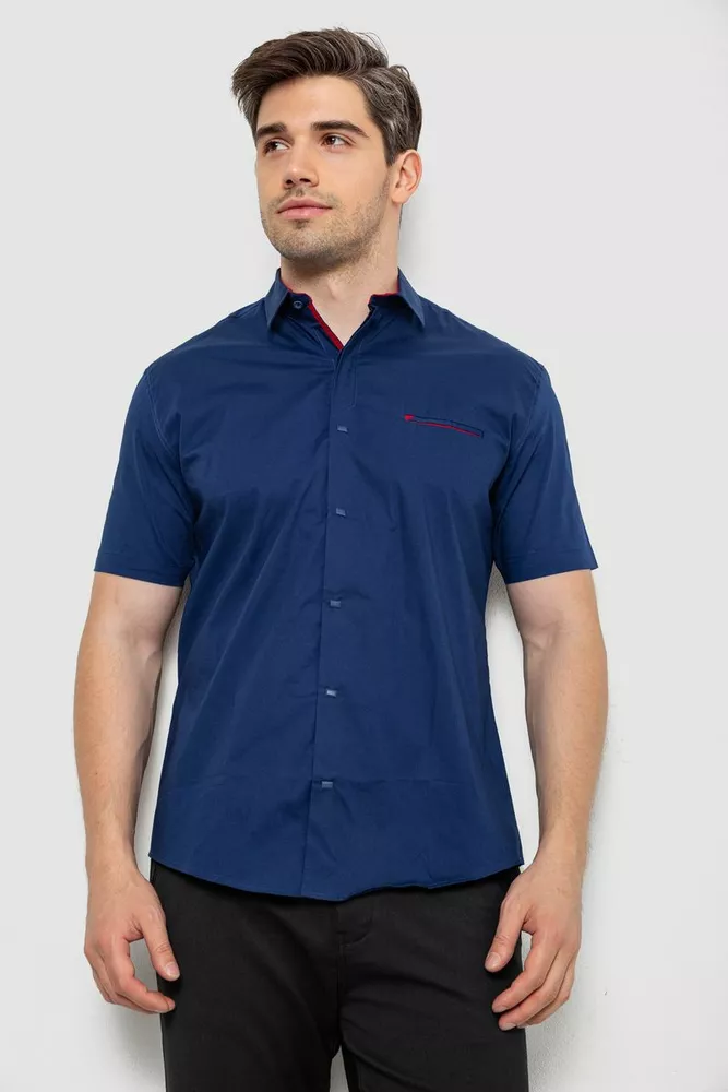 Купити Сорочка чоловіча  -уцінка, колір синій, 214R7325-U-2 оптом - Фото №1
