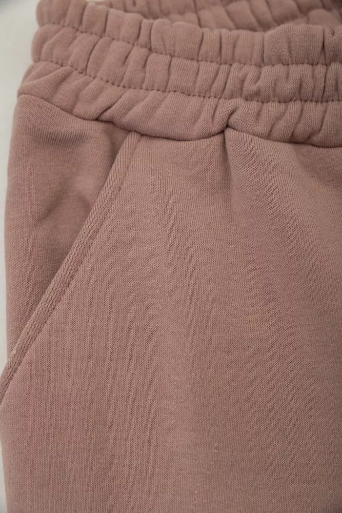 Купить Спортивные штаны женские на флисе  -уценка, цвет мокко, 238R57013-U-7 - Фото №6