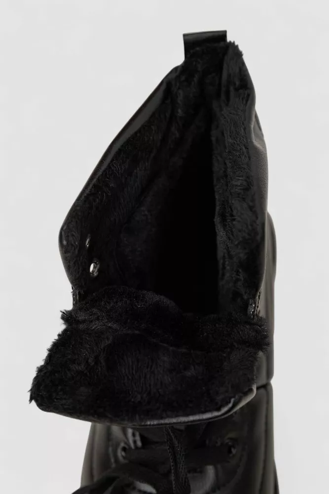 Купити Кросівки жіночі зимові на хутрі  -уцінка, колір чорний, 248RFM12-U-1 - Фото №6