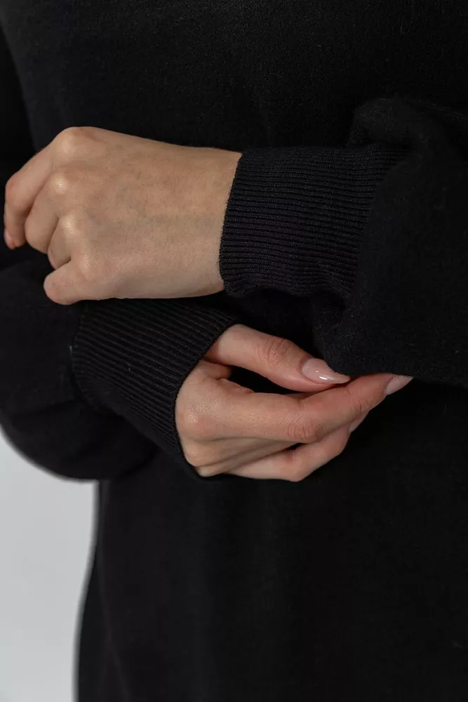 Купить Гольф женский свободного кроя oversize, цвет черный, 204R165 - Фото №5