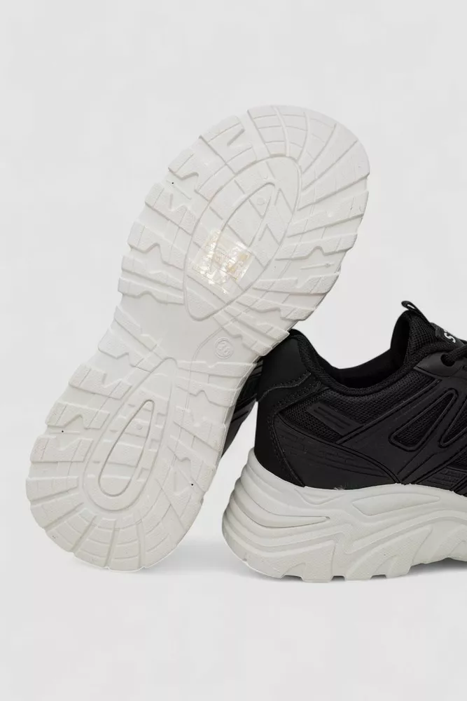 Купить Кроссовки женские, цвет черно-белый, 248RA120 оптом - Фото №5