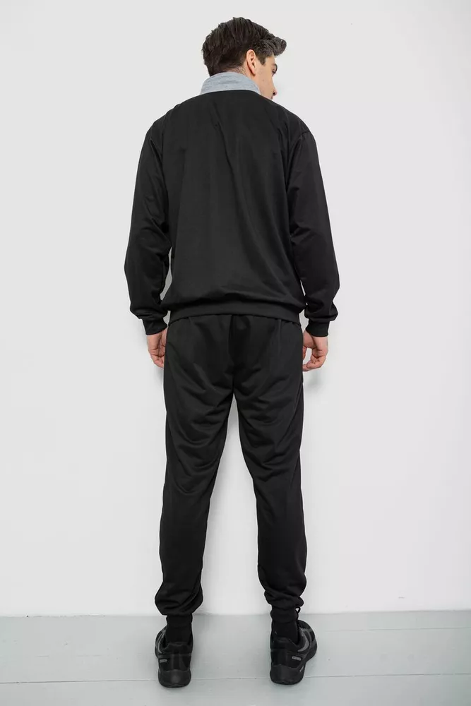 Купить Спортивный костюм мужской, цвет черно-серый, 244R9160 - Фото №4