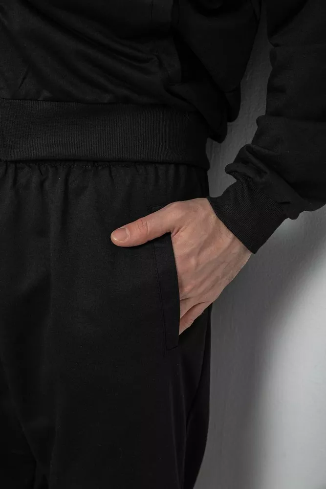 Купить Спортивный костюм мужской, цвет черно-серый, 244R9160 - Фото №6