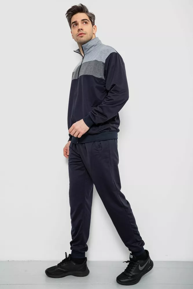 Купить Спортивный костюм мужской, цвет сине-серый, 244R9160 - Фото №3