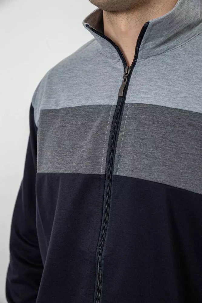 Купить Спортивный костюм мужской, цвет сине-серый, 244R9160 - Фото №5