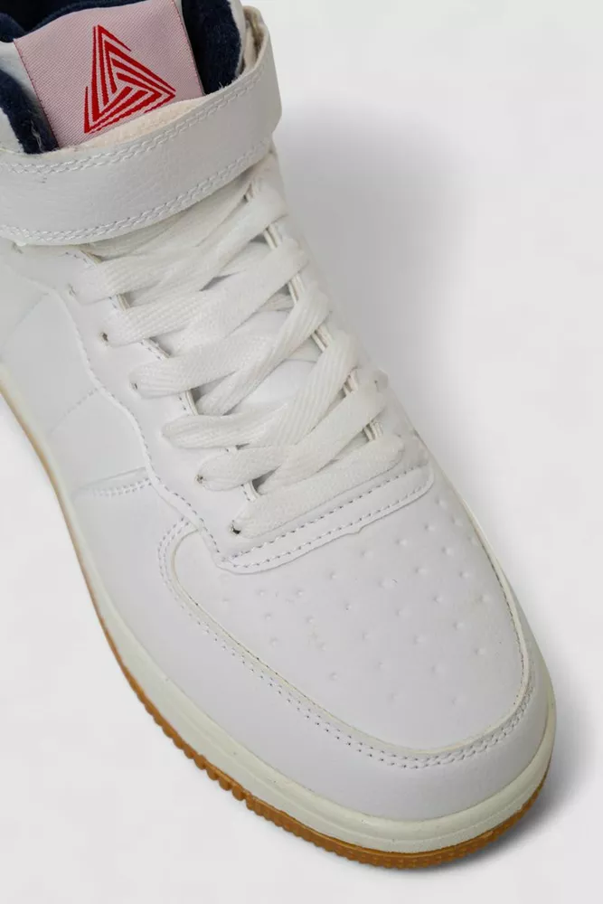 Купити Кросівки чоловічі зимові на хутрі  -уцінка, колір біло-бежевий, 248RH202-U-3 - Фото №2